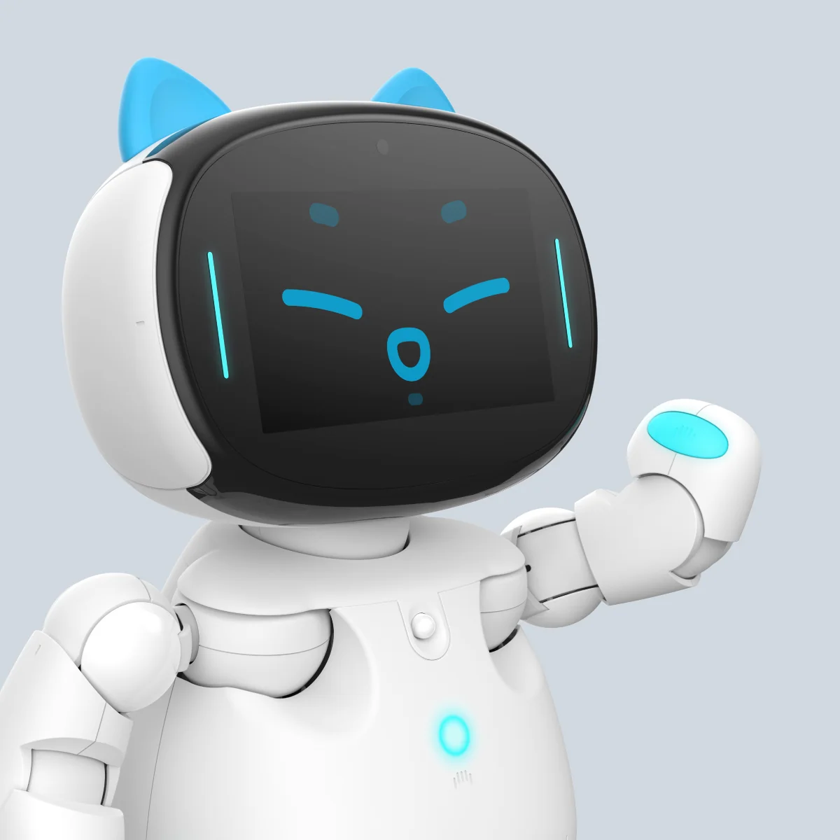 Kebbi Air S 多場景應用的 AI 服務陪伴機器人｜⁠STEAM教育、視訊遙控、攬客接待、英文學習、即時測溫、醫療長照